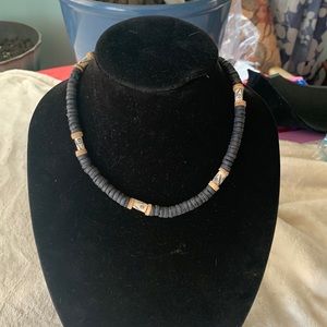 Wooden beaded necklace
